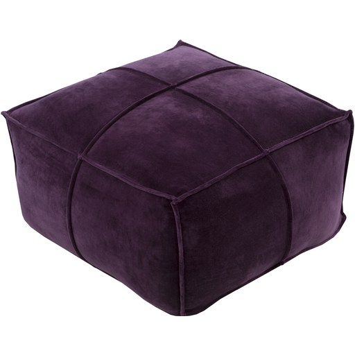 Surya Cotton Velvet Cube Pouf - Solid - CVPF-001 | Poufs | Modishstore-7