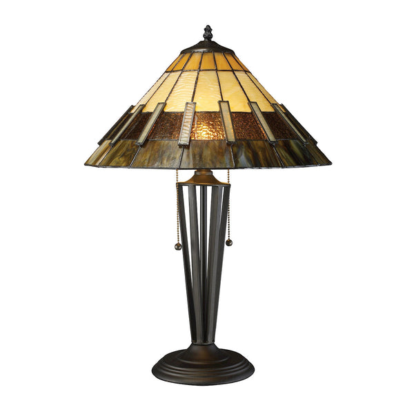 Dimond Lighting Porterdale 2 Light Table Lamp In Tiffany Bronze Table Lamps, Dimond Lighting, - Modish Store
