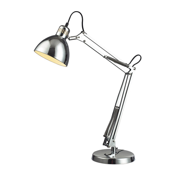 Dimond Lighting Ingelside Desk Lamp In Chrome With Chrome Shade Desk Lamps, Dimond Lighting, - Modish Store