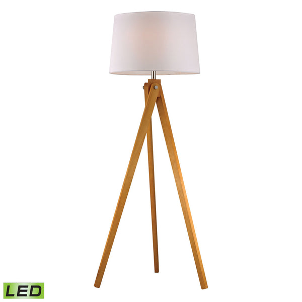Dimond Lighting Wooden Tripod Floor Lamp in Natural Wood Tone | Modishstore | Floor Lamps