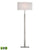Dimond Lighting Port Elizabeth Floor Lamp in Satin Nickel | Modishstore | Floor Lamps