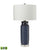 Dimond Lighting Wrapped Rope Ceramic Table Lamp in Navy Blue | Modishstore | Table Lamps