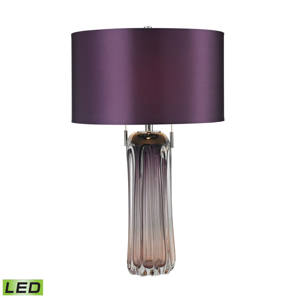 Dimond Lighting Ferrara Free Blown Glass Table Lamp - Purple | Modishstore | Table Lamps