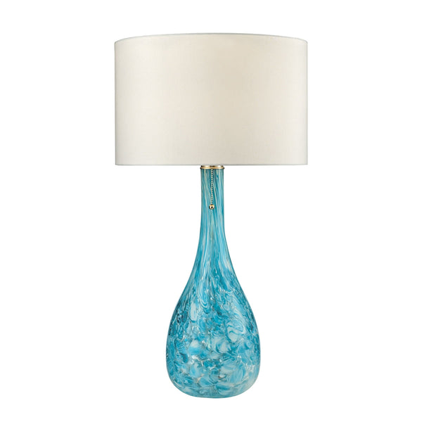 Dimond Lighting Mediterranean Blown Glass Table Lamp in Seafoam Table Lamps, Dimond Lighting, - Modish Store