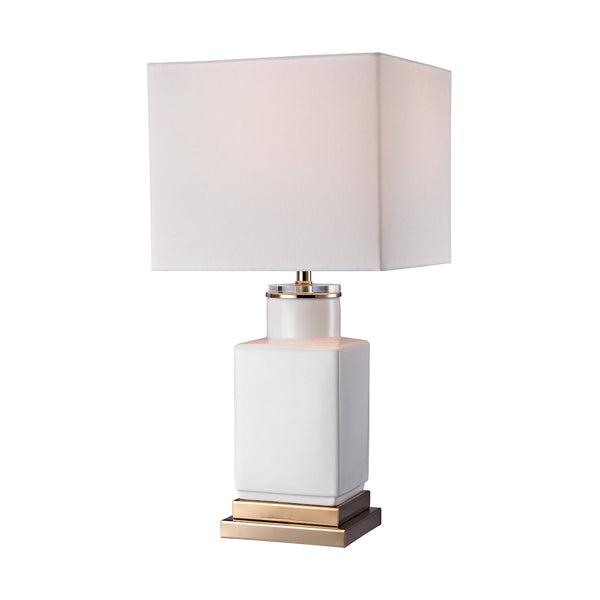 Dimond Lighting Small White Cube Lamp Table Lamps, Dimond Lighting, - Modish Store