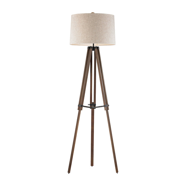Dimond Lighting Wooden Brace Tripod Floor Lamp Floor Lamps, Dimond Lighting, - Modish Store