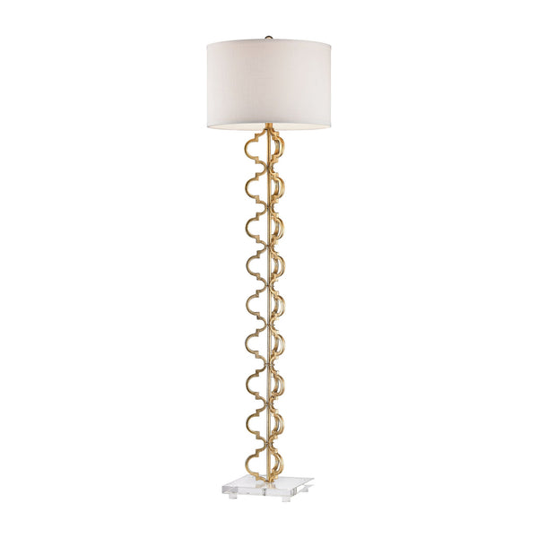 Dimond Lighting Castile 1 Light Floor Lamp In Gold Leaf | Modishstore | Floor Lamps
