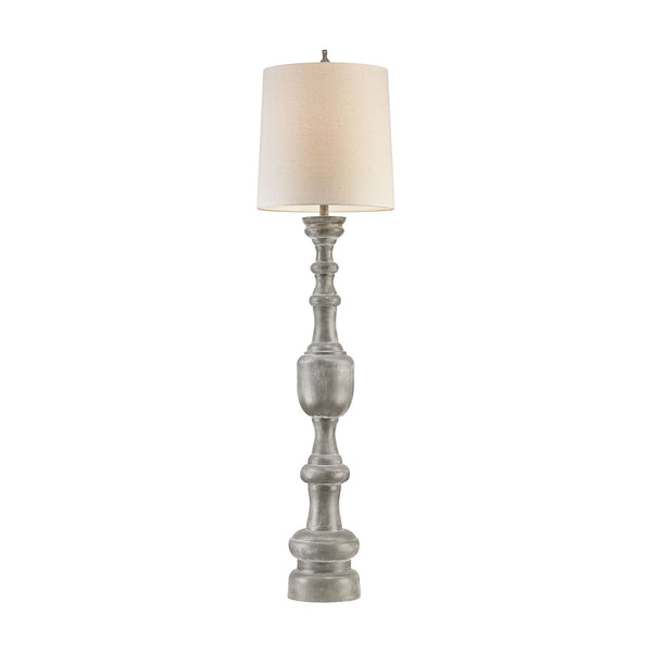 Dimond Lighting Lillehammer 1 Light Floor Lamp In Grey White Wash | Modishstore | Floor Lamps