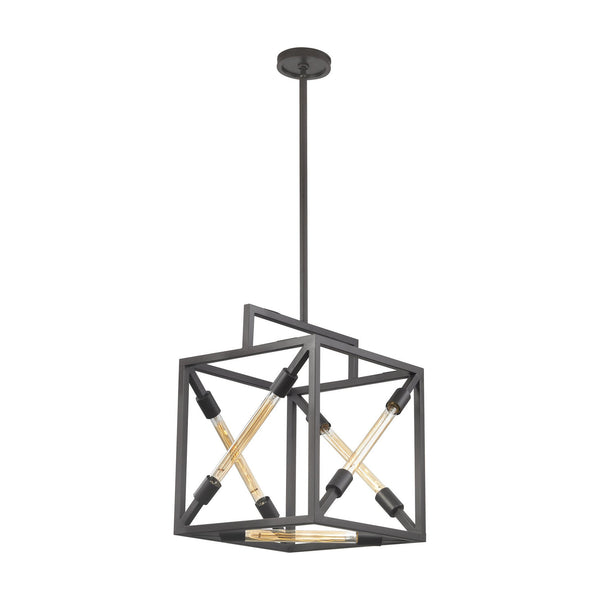 Dimond Lighting Box Tube Pendant | Modishstore | Pendant Lamps