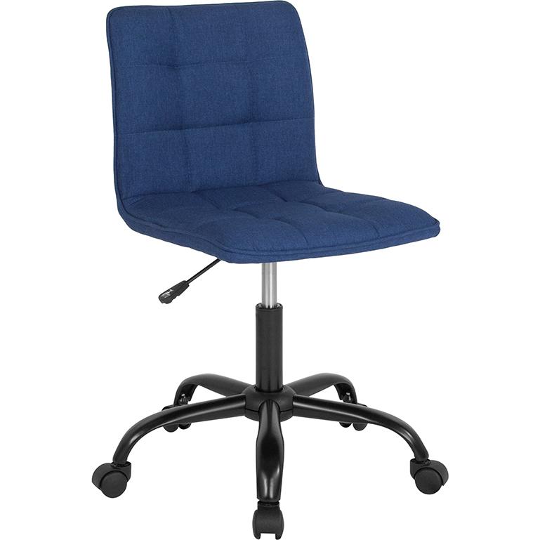 Sorrento Home And Office Task Chair In Blue Fabric By Flash Furniture | Office Chairs | Modishstore