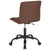 Sorrento Home And Office Task Chair In Brown Fabric By Flash Furniture | Office Chairs | Modishstore - 3