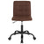 Sorrento Home And Office Task Chair In Brown Fabric By Flash Furniture | Office Chairs | Modishstore - 4