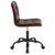 Sorrento Home And Office Task Chair In Brown Leathersoft By Flash Furniture | Office Chairs | Modishstore - 2