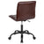 Sorrento Home And Office Task Chair In Brown Leathersoft By Flash Furniture | Office Chairs | Modishstore - 3
