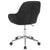 Cortana Home And Office Mid-Back Chair In Black Leathersoft By Flash Furniture | Office Chairs | Modishstore - 3