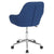 Cortana Home And Office Mid-Back Chair In Blue Fabric By Flash Furniture | Office Chairs | Modishstore - 3