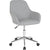 Cortana Home And Office Mid-Back Chair In Light Gray Fabric By Flash Furniture | Office Chairs | Modishstore
