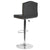 Bellagio Contemporary Adjustable Height Barstool With Accent Nail Trim In Black Leathersoft By Flash Furniture | Bar Stools | Modishstore - 3
