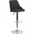 Trieste Contemporary Adjustable Height Barstool In Black Fabric By Flash Furniture | Bar Stools | Modishstore