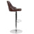 Trieste Contemporary Adjustable Height Barstool In Brown Leathersoft By Flash Furniture | Bar Stools | Modishstore - 2