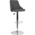 Trieste Contemporary Adjustable Height Barstool In Dark Gray Fabric By Flash Furniture | Bar Stools | Modishstore