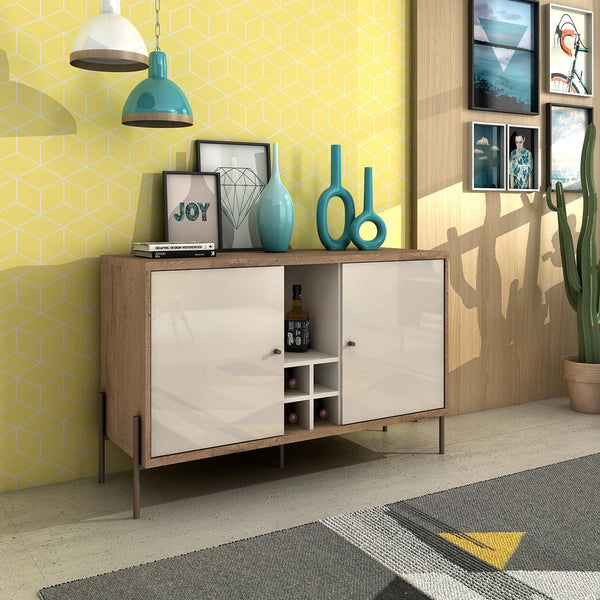 Manhattan Comfort Joy 4-Bottle Wine Buffet Stand | Sideboards | Modishstore-12