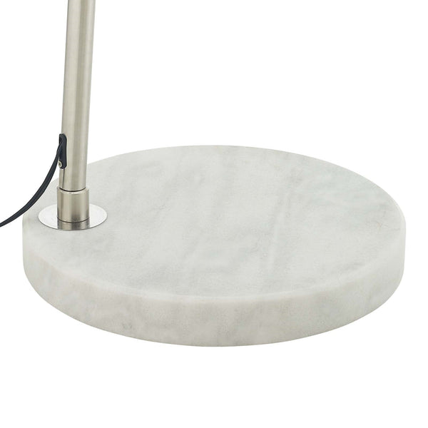 Modway Sunflower Round Marble Base Floor Lamp White | Floor Lamps | Modishstore-3