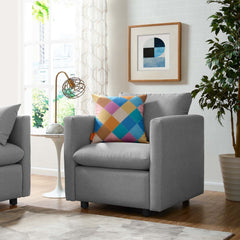 Modway Activate Upholstered Fabric Armchair