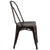 Commercial Grade Distressed Copper Metal Indoor-Outdoor Stackable Chair By Flash Furniture | Dining Chairs | Modishstore - 2