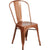 Commercial Grade Copper Metal Indoor-Outdoor Stackable Chair By Flash Furniture | Dining Chairs | Modishstore