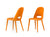 Vig Furniture Eugene - Modern Orange Fabric Dining Chair (Set of 2) | Modishstore | Dining Chairs