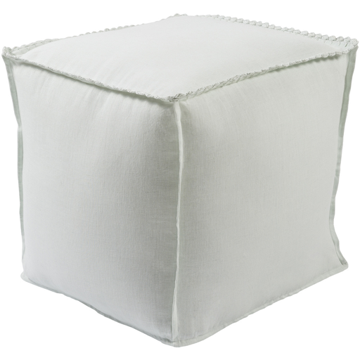 Surya Evelyn Cube Pouf - Solid - EVPF-001 | Poufs | Modishstore