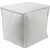 Surya Evelyn Cube Pouf - Solid - EVPF-001 | Poufs | Modishstore