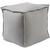 Surya Evelyn Cube Pouf - Solid - EVPF-001 | Poufs | Modishstore-4