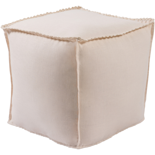 Surya Evelyn Cube Pouf - Solid - EVPF-001 | Poufs | Modishstore-5