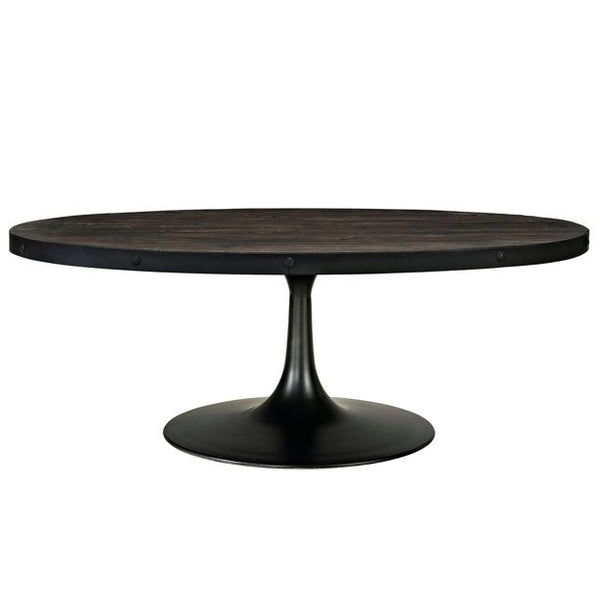 Modway Drive Wood Top Coffee Table - Brown