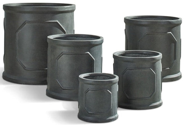 Fibreclay Chelsea Cylinders “ Set of 5 By Napa Home & Garden