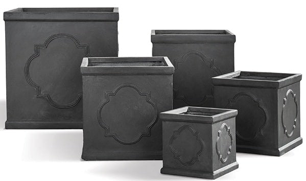 Fibreclay Quatrefoil Planters “ Set of 5 by Napa Home & Garden