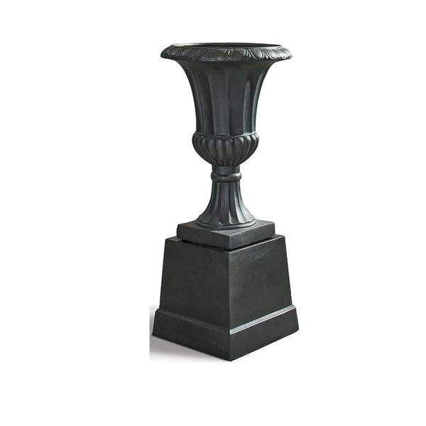 Fibreclay Hampton URN on Stand By Napa Home & Garden