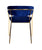 Vig Furniture Modrest Brandy Modern Blue Fabric Dining Chair (Set of 2)