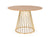 Vig Furniture Modrest Holly Modern Ash & Gold Round Dining Table | Modishstore | Dining Tables-3
