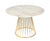 Vig Furniture Modrest Holly Modern Ash & Gold Round Dining Table | Modishstore | Dining Tables-11