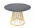 Vig Furniture Modrest Holly Modern Ash & Gold Round Dining Table | Modishstore | Dining Tables-13