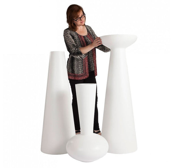 Fiberglass Cone With Bowl-Gold Leaf Design Group | Planters, Troughs & Cachepots | Modishstore-5