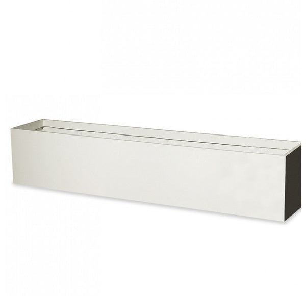Fiberglass: Linear Planter, Satin White, 60