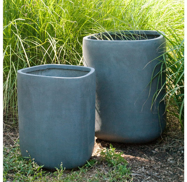 Gold Leaf Design Group Tombo Grey Planter - Set Of 2 | Planters, Troughs & Cachepots | Modishstore
