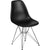 Elon Series Black Plastic Chair With Chrome Base By Flash Furniture | Side Chairs | Modishstore