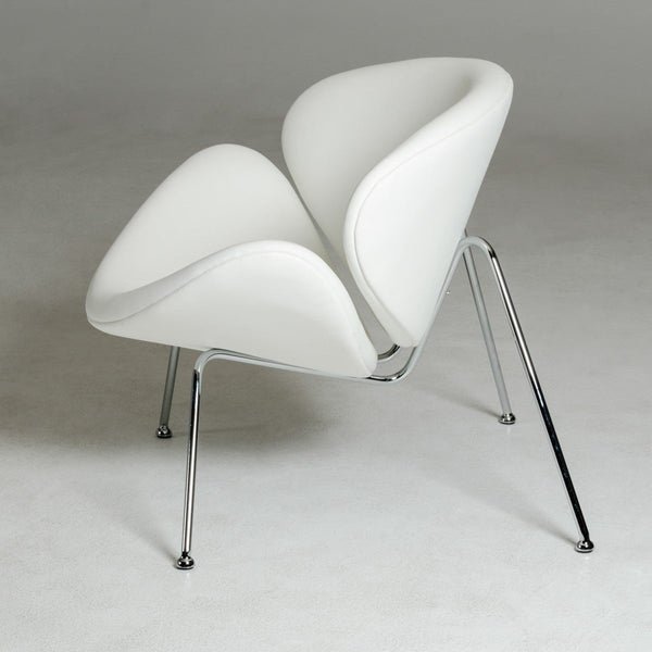 Vig Furniture Modrest Anais Contemporary White Leatherette Accent Chair | Modishstore | Accent Chairs-3