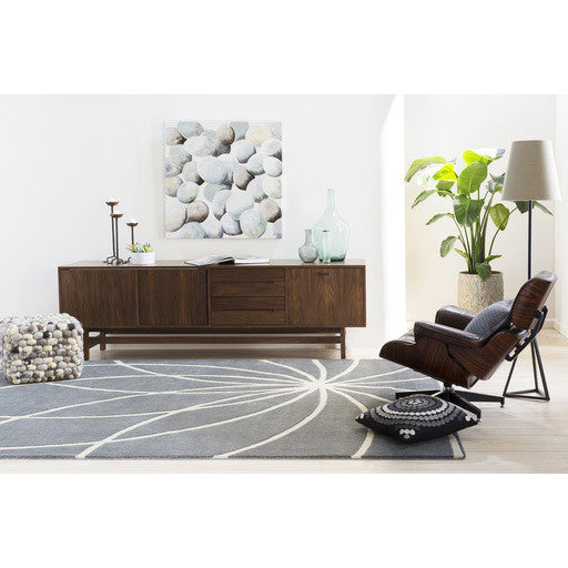 Surya Poufs Cube Pouf - Textural - POUF-14 | Poufs | Modishstore