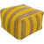Surya Finn Cube Pouf - Stripes - FNPF-001 | Poufs | Modishstore